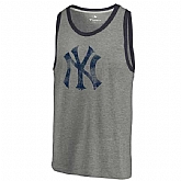 New York Yankees Distressed Team Tank Top - Ash,baseball caps,new era cap wholesale,wholesale hats